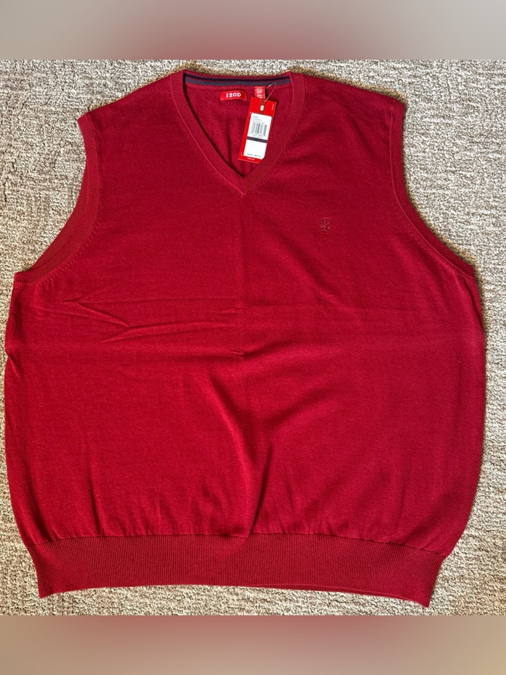 Red V-Neck Sweater
